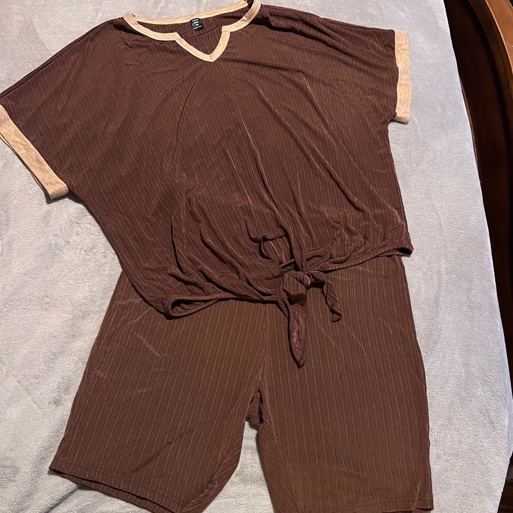 2 Piece Tights and Tied Top